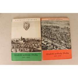 Grafické pohledy Prahy (1493 - 1850), 2 svazky (Zmizelá Praha - přílohy, veduty, mj. F. van Ouden-Allen, F. B. Werner, Sadeler, Hollar)