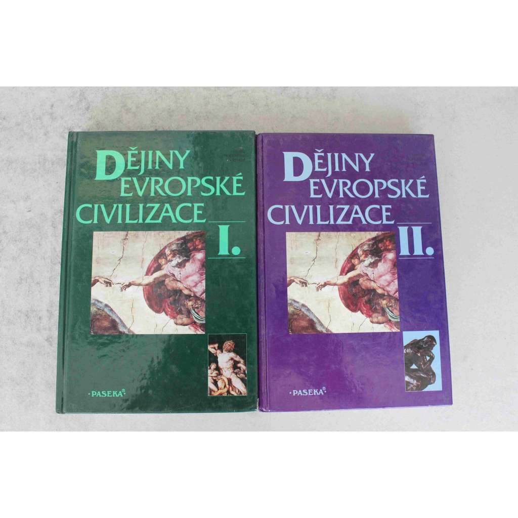 Dějiny evropské civilizace I. a II. (2 svazky) (Evropské dějiny, mj. Řecko, Římská říše, středověk, Byzanc, reformace, protireformace, třicetiletá válka, baroko, první světová válka)