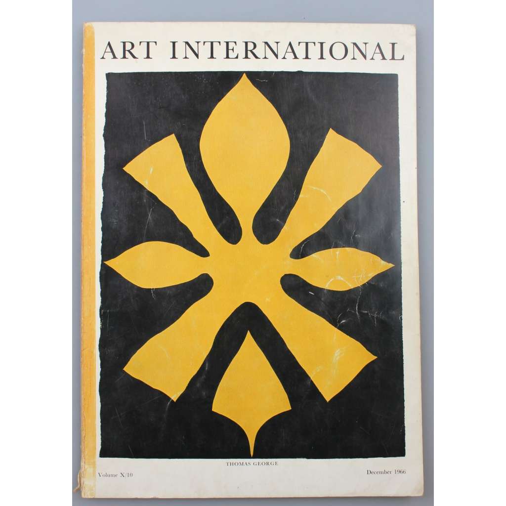Art International. Volume X, No. 10 (December 1966) [moderní, poválečné umění; časopisy; Švýcarsko]