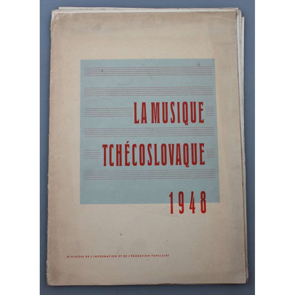 La Musique Tchécoslovaque 1948 ["Československá hudba"; Československo; česká hudba; dějiny hudby; fotografie]