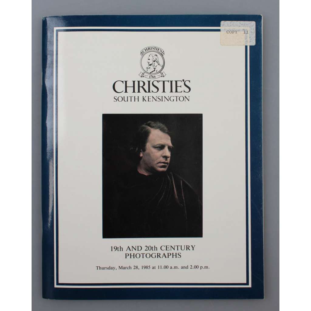 19th and 20th Century Photographs [aukční katalog Christie's; "Fotografie 19. a 20. století"; aukce; umění]