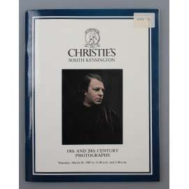 19th and 20th Century Photographs [aukční katalog Christie's; "Fotografie 19. a 20. století"; aukce; umění]