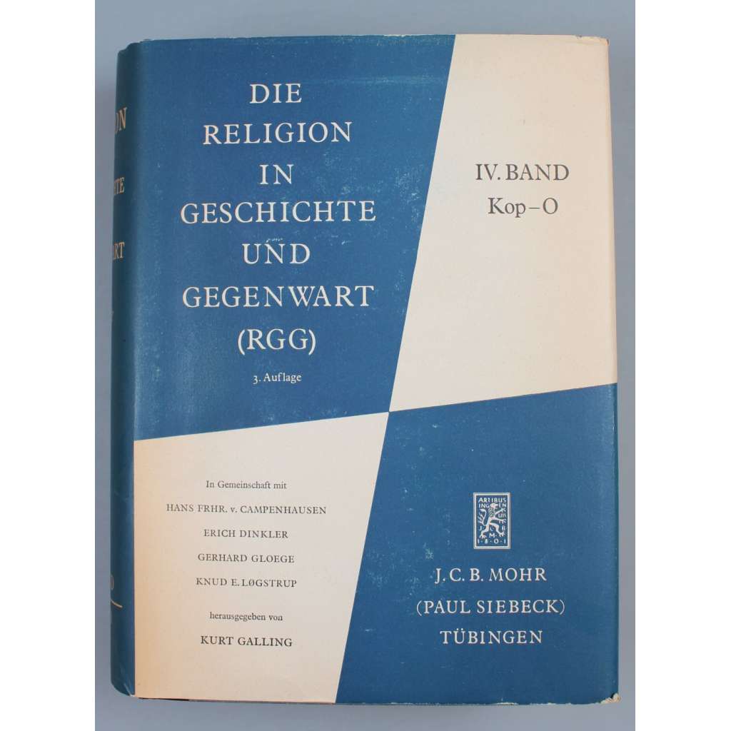 Die Religion in Geschichte und Gegenwart (RGG), sv. 4, Kop–O [náboženství; historie; křesťanství; religionistika; encyklopedie]