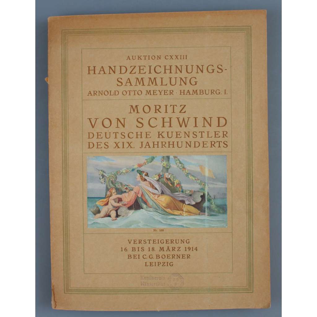 Handzeichnungssammlung Arnold Otto Meyer, Hamburg I. Moritz von Schwind, deutsche Handzeichnungen des XIX. Jahrhunderts [aukční katalog, kresby; kresba; umění]