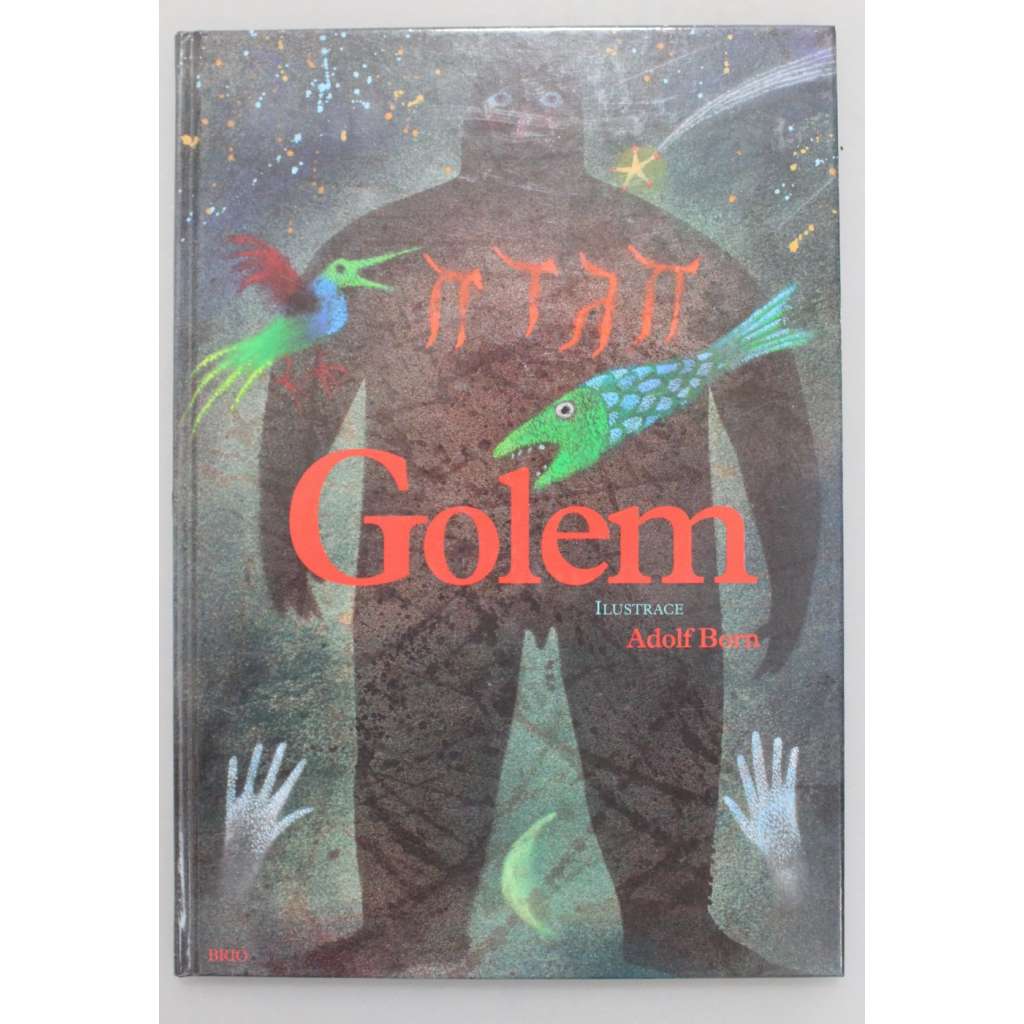 Golem (pohádka, legenda, judaismus, židé, ilustrace Adolf Born