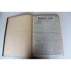 Dělnické listy. První český denník ve Vídni 1901, ročník XII. (duben - červen) (noviny, deník, Rakousko Uhersko, mj. Socialisté při práci, Osmihodinná doba pracovní, Hilsnerova aféra, Stavby drah v Rakousku, Dr. Lueger) Dělnické listy. První český denník ve Vídni 1901, ročník XII. (duben - červen) (noviny, deník, Rakousko Uhersko, mj. Socialisté při práci, Osmihodinná doba pracovní, Hilsnerova aféra, Stavby drah v Rakousku, Dr. Lueger)