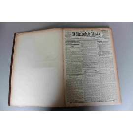 Dělnické listy. První český denník ve Vídni 1901, ročník XII. (červenec-září) (noviny, deník, Rakousko Uhersko, mj. Za Litavou, Dr. Lueger, Rakousko staré a nové, Mimo Uhry není žití, Alkoholism a otázka sociální, Vilém Liebknecht)