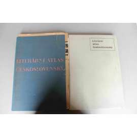 Literární atlas československý, 2 svazky (literární věda, spisovatelé, fotografie, reprodukce, mj. Svatopluk Čech, J. Vrchlický, K. V. Rais, J. Arbes)