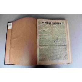 Národní politika 1907 [2] ročník XXV (červenec-prosinec) [noviny, odpolední vydání, Rakousko Uhersko, mj. Amerika a Japonsko, Velké živelní pohromy [Jaroměř - povodeň], Sjezd českého hostinstva v Kladně, Převrat v Koreji, Následník trůnu a Uhry)