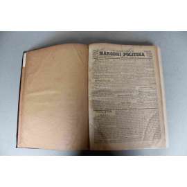 Národní politika 1903 ročník XXI (červenec-prosinec) [noviny, odpolední vydání, Rakousko Uhersko, mj. Státní převrat v Srbsku, Slavnosti Husovy, Papež umírá, Národní jednota severočeská, Pius X. - papež)