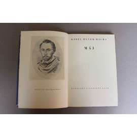 Máj - Karel Hynek Mácha (ELK 1936) - ilustroval Mikoláš Aleš, vyd. Evropský literární klub (polopergamenová vazba - vazba; typo Jindřich Štyrský) kůže)