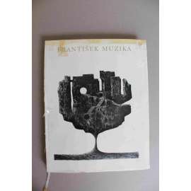 František Muzika - monografie (malba a grafika, kubismus, surrealismus, avantgarda) + grafika LARVA (orig. linoryt; 1966)