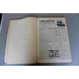 Priekopník. Týždenník krajského výboru KSS v Košiciach 1956, roč. V. (noviny, týdeník, komunismus, Košice, mj. Usilovnou prácou zvýšime tempo socialistickej výstavby, Leninizmus žije v činoch miliónov ludí, V Gorkách, Vitazná cesta KSČ)
