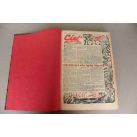 Cieľ. Orgán OV KSS a rady ONV v Žiline 1959, roč. XIII. (noviny, Žilina, Slovensko, týdeník, mj. Mysliet, pracovat a žit socialisticky, Vrelý pozdrav XXI. sjazdu KSSS, Bytová výstavba, Velká Fatra, Splníme odkaz Povstania)