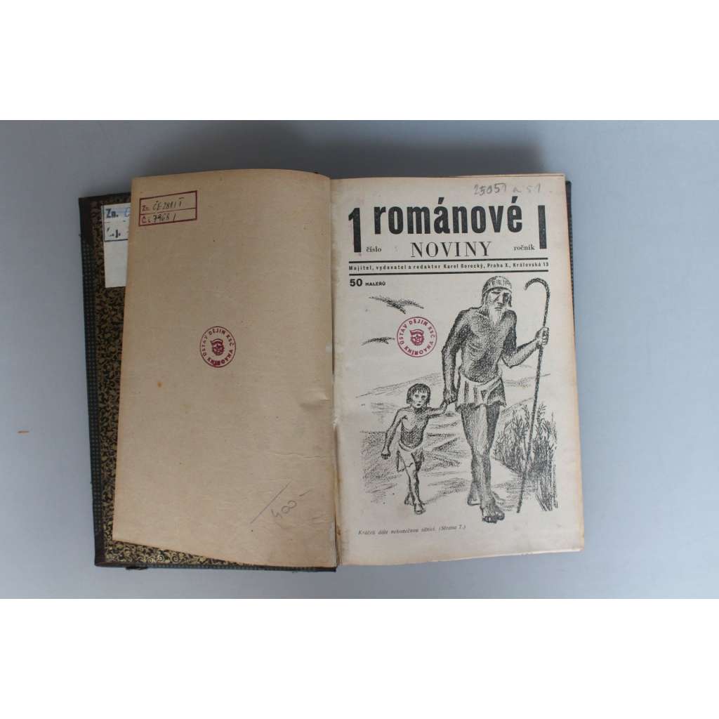 Románové noviny 1931-1932 (časopis, literární revue, mj. Ida Ostravská - Hanko zpívej!, Tam kde vládne Mussolini..., R. Braune - Třináct děvčat)