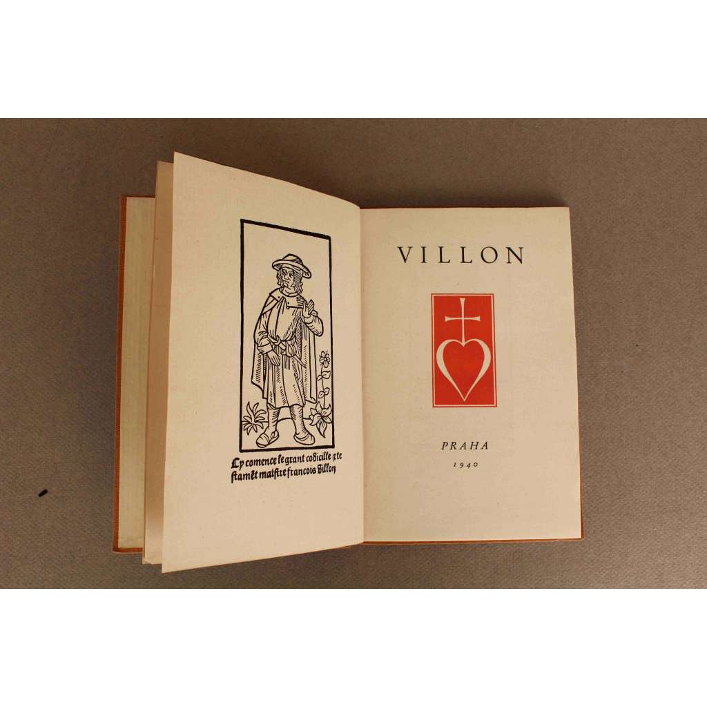 Villon (edice: Prokletí básníci, sv. 1.) (Francois Villon, poezie, bibliofilie; překlad Otokar Fischer; vazba Vít Obrtel)
