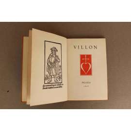 Villon (edice: Prokletí básníci, sv. 1.) (Francois Villon, poezie, bibliofilie; překlad Otokar Fischer; vazba Vít Obrtel)