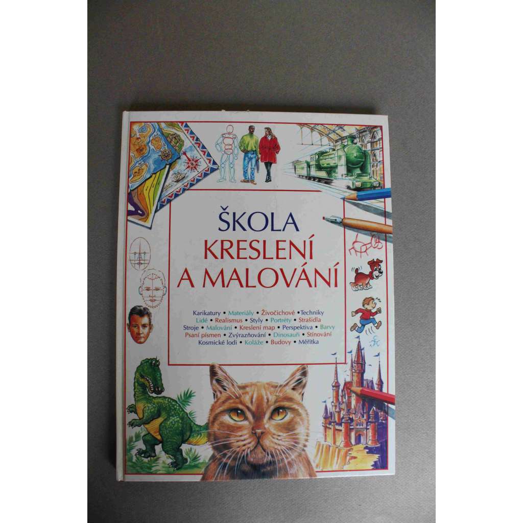 Škola kreslení a malování (kresba, malba, karikatury, materiály, techniky, perspektiva, stínování, koláže, psaní písem)