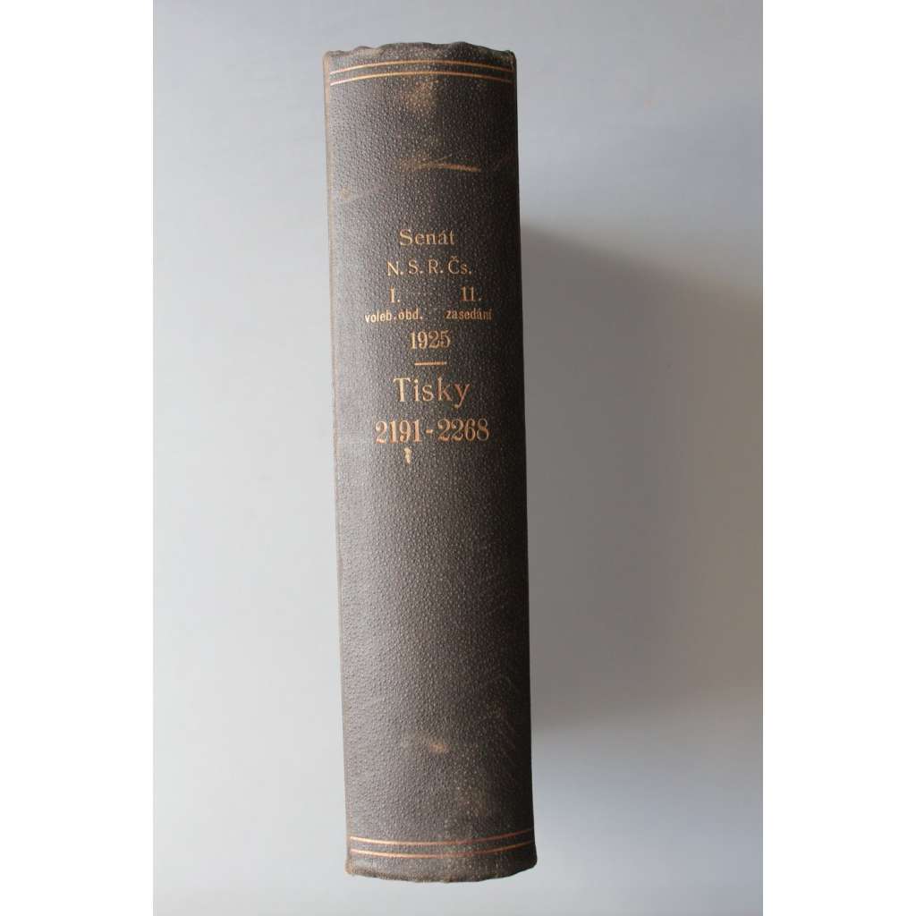 Tisky k těsnopiseckým zprávám o schůzích senátu Národního shromáždění republiky Československé 1925 (2191-2268) (parlament, první republika, těsnopis)