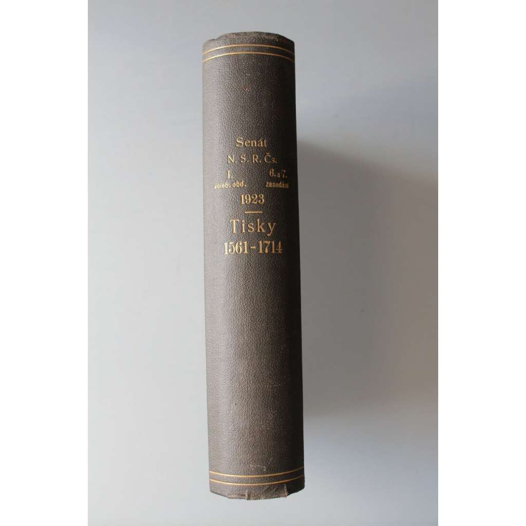 Tisky k těsnopiseckým zprávám o schůzích senátu Národního shromáždění republiky Československé 1923 (1561-1714) (parlament, první republika, těsnopis)