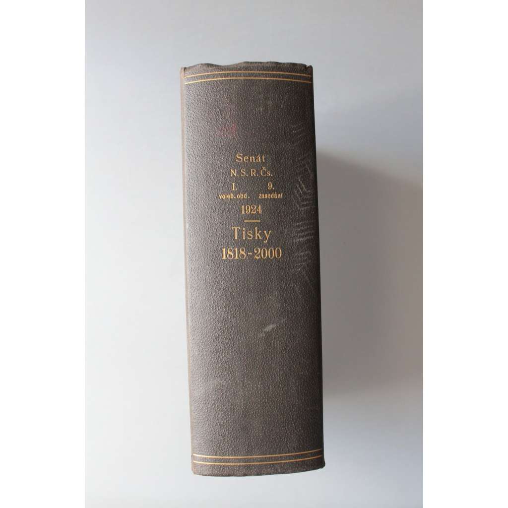 Tisky k těsnopiseckým zprávám o schůzích senátu Národního shromáždění republiky Československé 1924 (1818-2000) (parlament, první republika, těsnopis)