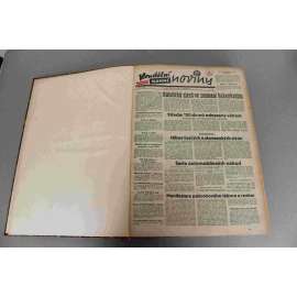 Ranní noviny 1935 (červenec-září) (noviny, deník, první republika, mj. Pravá tvář Henleinovců, Vojenská stráž u prachárny v Berouně přepadena, Válka je blízká, praví habešský císař, Nová revoluce v Řecku?)