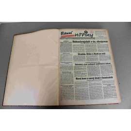 Ranní noviny 1935 (říjen-prosinec) (noviny, deník, první republika, mj. Gömbös, Hitler a Beck se radí, Habeš udatně odolává, Italie a Anglie na habešské frontě, T.G. Masaryk se loučí, Ed. Beneš presidentem)