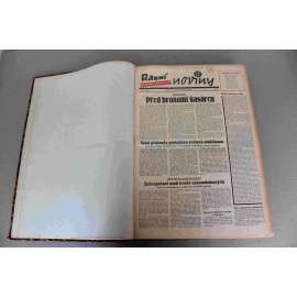 Ranní noviny 1936 (říjen-prosinec) (noviny, deník, první republika, mj. Hladové fronty v Německu, Franco ohlašuje diktaturu, Srážka vlaků v Ťačevě, Obrovské vítězství Rooseveltovo, Madrid v ohni děl, Dr. Jan Herben mrtev)