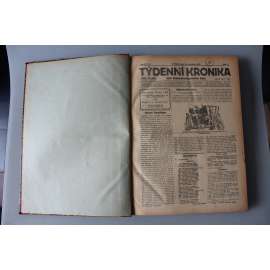 Týdenní kronika 1920-1921, roč. VII (noviny, týdeník, mj. Odluka církve od státu, Co praví president Masaryk o diktatuře proletariátu, Rozklad levice, Dělnická Olympiada)