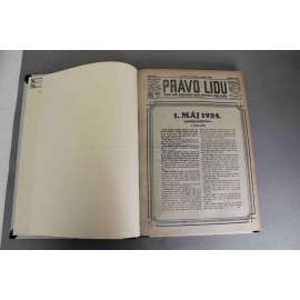 Právo lidu 1924, roč. XXXIII (květen) (noviny, deník, první republika, sociální demokracie, mj. 1. Máj 1924, M. R. Štefánik - páté výročí úmrtí, Pozemková reforma, Ruský Napoleon na obzoru [úmrtí Lenin, Trocký])