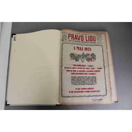 Právo lidu 1923, ročník XXXII (květen) (noviny, deník, první republika, sociální demokracie mj. 1. Máj 1923, O mír s Tureckem, Pomozte Znojemsku!, Charlotta G. Masaryková úmrtí)
