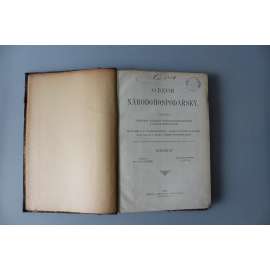 Obzor národohospodářský 1898, roč. III. (časopis, ekonomie, hospodářství, mj. Výroba dýmek v Proseči a okolí; Alfons Mucha a jeho dekorativní práce; Domácký průmysl tkalcovský v okolí Hlinska; Renta invalidní)