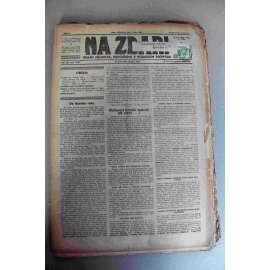 Na zdar! 1923, roč. XXIX (noviny, týdeník, hornictví, mj. Severní Čechy, Ostravsko-Karvinsko, Rakovnicko, mzdový spor na Ostravsku, Kladensko, Jak se vede horníkům v Rusku?)