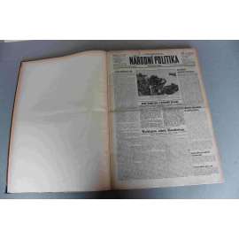 Národní politika 1943, roč. LXI. (září-říjen) (noviny, deník, protektorát, druhá světová válka, mj. Prudké boje na východě, Neštěstí italského národa, Prudké boje na středním Dněpru, Převaha německého dělostřelectva)