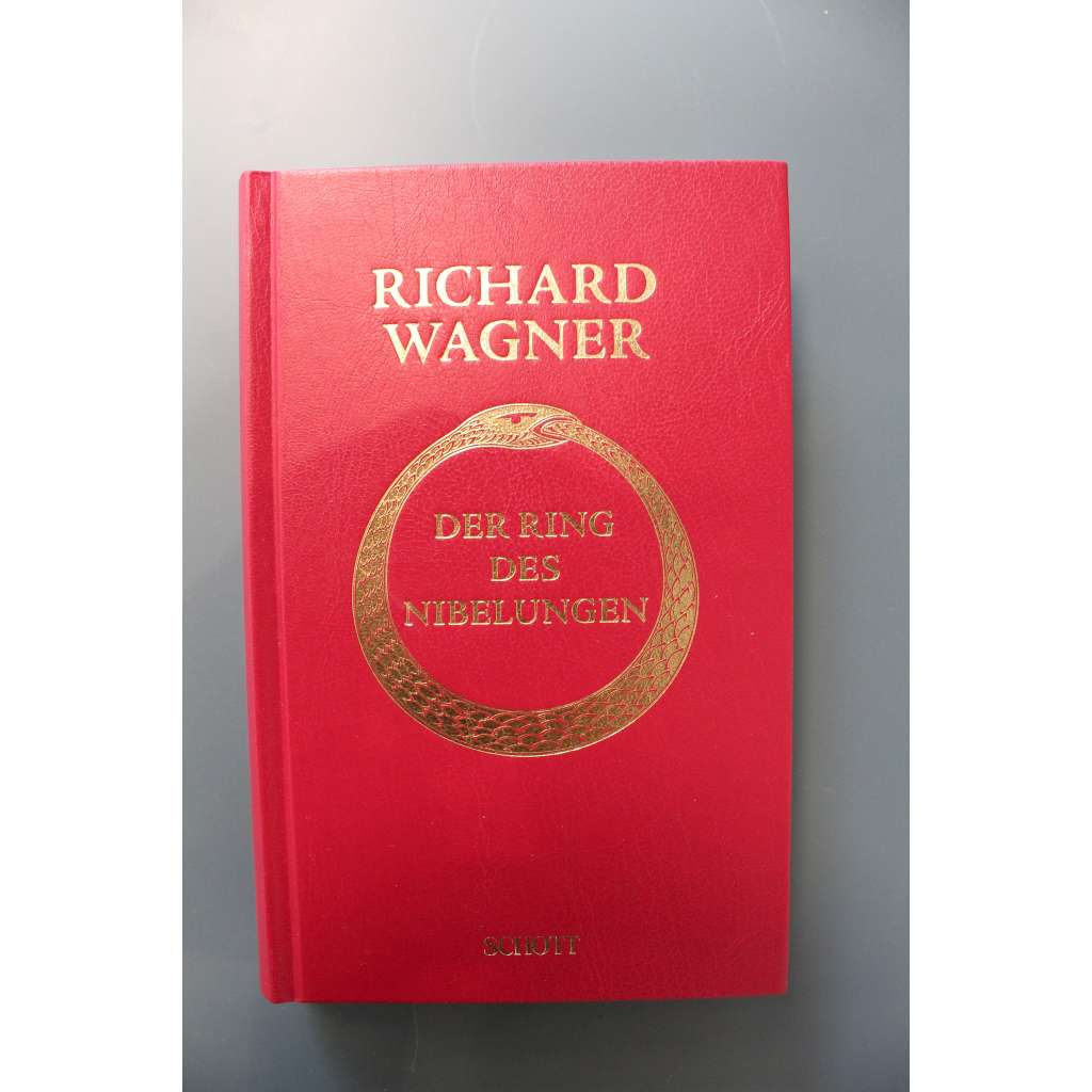 Der Ring des Nibelungen (Prsten Nibelungův, opera, hudba, libreto; celokoženková vazba - vazba kůže)
