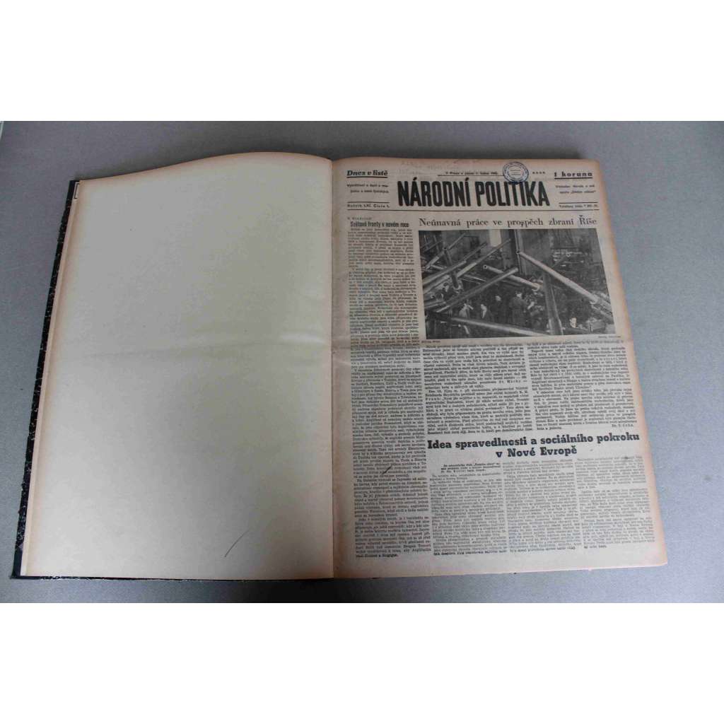 Národní politika 1943, roč. LXI. (leden-únor) (noviny, deník, protektorát, druhá světová válka, mj. Neúnavná práce ve prospěch zbraní Říše, Životní jubileum Hermanna Göringa, Stalingrad) Národní politika 1943, roč. LXI. (leden-únor) (noviny, deník, protektorát, druhá světová válka, mj. Neúnavná práce ve prospěch zbraní Říše, Životní jubileum Hermanna Göringa, Stalingrad)