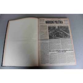 Národní politika 1943, roč. LXI. (leden-únor) (noviny, deník, protektorát, druhá světová válka, mj. Neúnavná práce ve prospěch zbraní Říše, Životní jubileum Hermanna Göringa, Stalingrad)