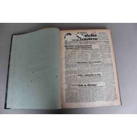 Robotnické noviny 1933, roč. XXX. (říjen-prosinec) (noviny, deník, první republika, Slovensko, mj. T. G. Masaryk o probléme Demokracia a diktatúra, Atentát na Dollfussa, Demokracia sa musí bránit, Nemecká sopka [Hitler], Antonín Švehla zomrel)