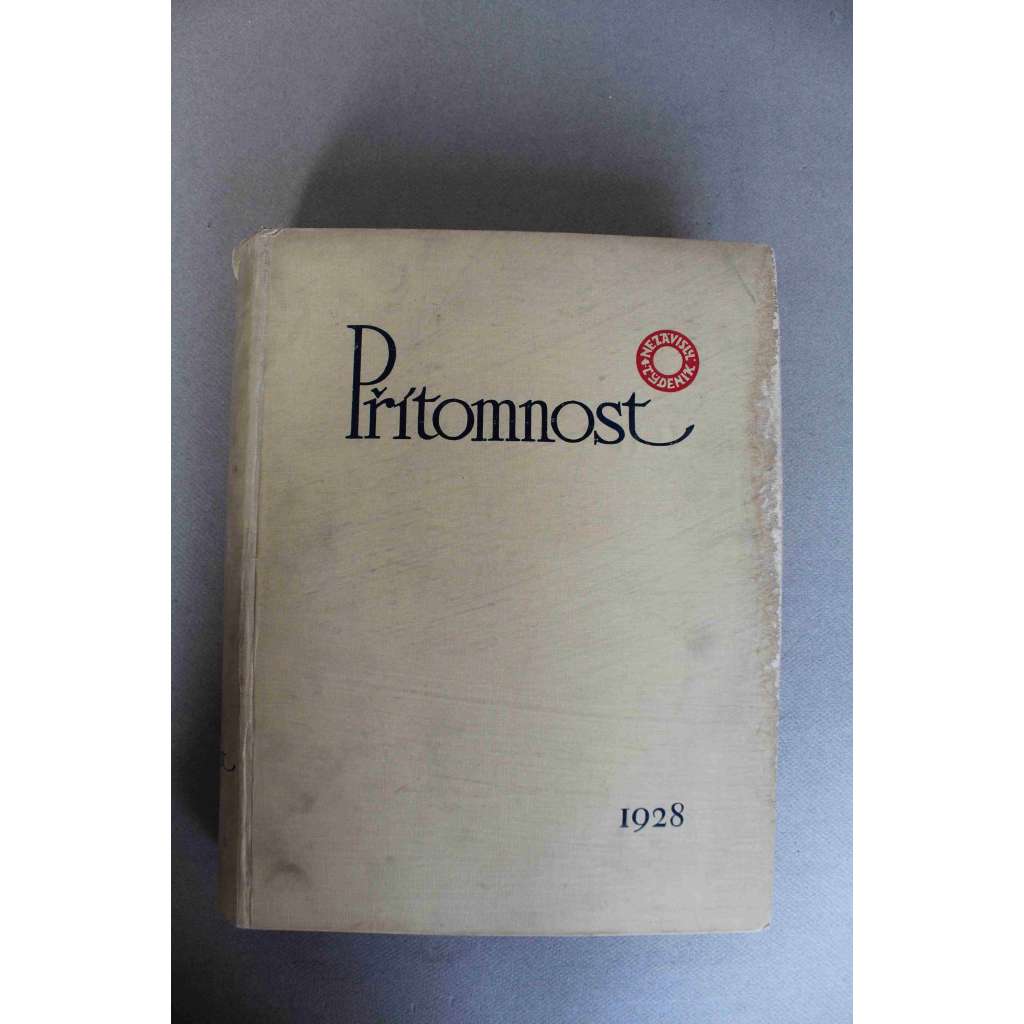 Přítomnost 1928, roč. V. (časopis, týdeník, první republika, mj. K. Čapek - Co se stranou práce?, B. Martinů - O současné hudbě; F. Peroutka - Náš Cicero, Problém Hodža; J. Hejda - Komu patří ČSR průmysl?, Umění prodati)