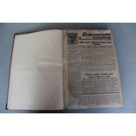 Robotnické noviny 1935, roč. 32 (duben-červen) (noviny, deník, první republika, Slovensko, mj. Mierumilovný Goebbels, Edenova porada v Prahe, Habsburgovia sa nesmú vrátit na rakúsky trón, Francúzska vláda padla, Henlein)