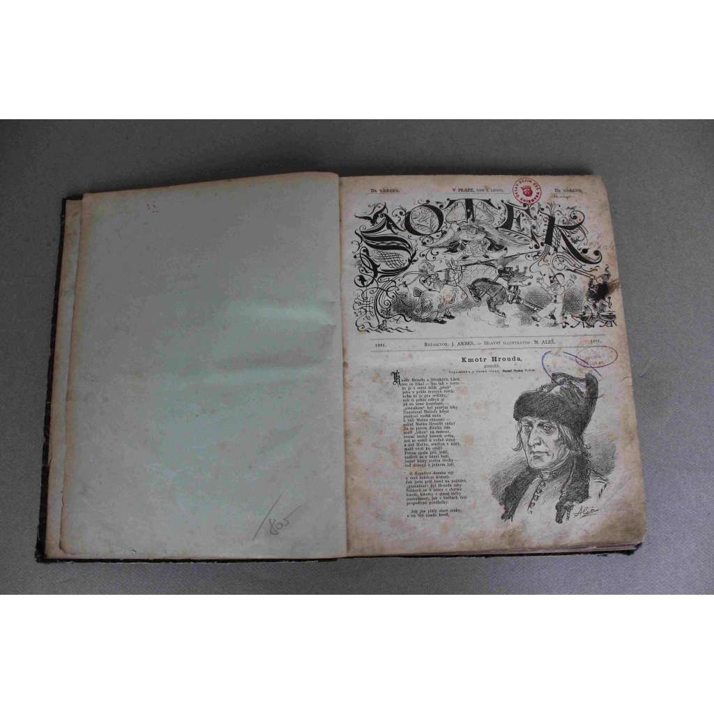 Šotek. Obrázkový týdenník satyricko-humoristický 1881 (časopis, týdeník, mj. Čert a Káča, Souboj v kavárně, Zimní krajina, Čech v Olympu, Mezi Bohémy, Vlastenecký čin) Šotek. Obrázkový týdenník satyricko-humoristický 1881 (časopis, týdeník, mj. Čert a Káča, Souboj v kavárně, Zimní krajina, Čech v Olympu, Mezi Bohémy, Vlastenecký čin)