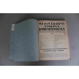 Mezinárodní tisková korespondence pro politiku, hospodářství a dělnické hnutí 1932. roč. VIII (noviny, první republika, komunismus, mj. K situaci Chile, Vnitropolitická situace v Německu; Peklo Zlín a jeho král. K úmrtí Tomáše Bati)