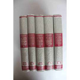 Dějiny národu českého v Čechách a v Moravě 5 svazků (historie, české dějiny, mj. Přemyslovci, Svatý Václav, Vratislav II., Lucemburkové, Karel IV, Jiří z Poděbrad)