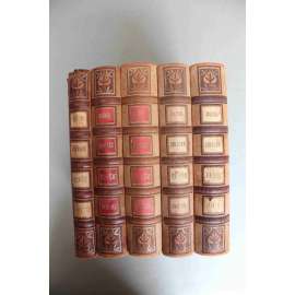 F. L. Věk. Obraz dob našeho národního probuzení. 5 svazků (historický román, národní obrození; polokožená vazba - vazba kůže)