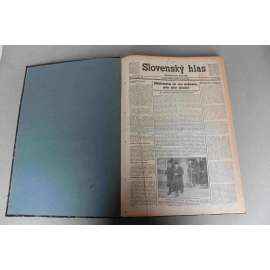 Slovenský hlas 1938, roč. I. (květen) (noviny, deník, první republika, Slovensko, mj. Rozhovor lorda Halifaxa a vysloncom Masarykom, Hitler chce Mussoliniho podporu, Štefánik v Amerike, Hitler v Ríme, Os Rím-Berlín)