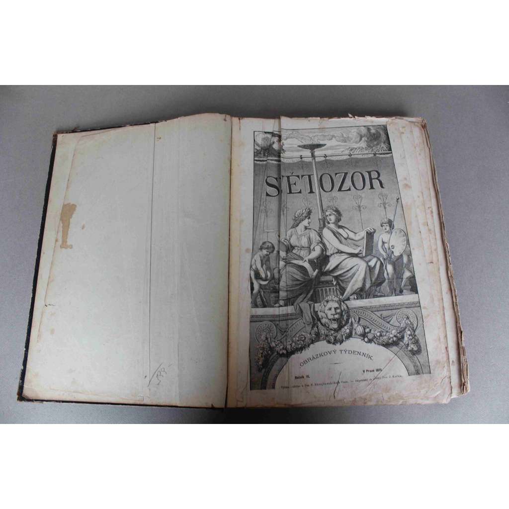 Světozor 1875, roč. IX. (časopis, beletrie, poezie, umění, mj, Trenčín, V. B. Třebízský - Mniši vyhnanci, Michelangelo, Alžír, Čechové v pruském Slezsku, ilustrace Jar. Čermák, Josef Mukařovský) Světozor 1875, roč. IX. (časopis, beletrie, poezie, umění, mj, Trenčín, V. B. Třebízský - Mniši vyhnanci, Michelangelo, Alžír, Čechové v pruském Slezsku, ilustrace Jar. Čermák, Josef Mukařovský)