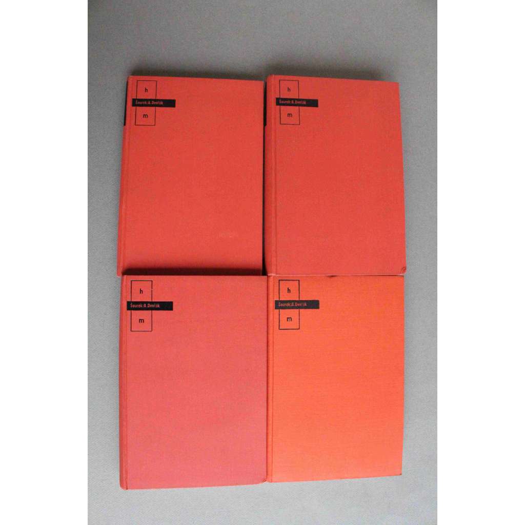Život a dílo Antonína Dvořáka 4 svazky (Antonín Dvořák, hudební skladatel, hudba, biografie; obálka Ladislav Sutnar) Život a dílo Antonína Dvořáka 4 svazky (Antonín Dvořák, hudební skladatel, hudba, biografie; obálka Ladislav Sutnar)