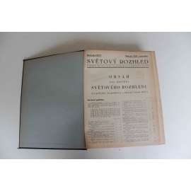 Světový rozhled 1937, roč. XIII (týdeník, politika, hospodářství, mj. Hitlerův válečný kurs trvá, O fašistickou intervenci ve Španělsku, Italský fašismus, Polsko a Československo, Henlein)