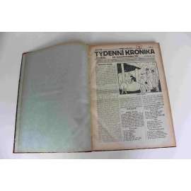 Týdenní kronika. List československého lidu 1922 roč. VIII (noviny, týdeník, první republika, mj. Pětileté výročí ruské revoluce, Masaryk a dělnictvo, Tři Internacionály, Bela Khun a maďarští komunisté)