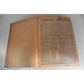 Lidové noviny 1931, roč. 39 (červenec-září) (deník, první republika, mj. O úvěrovou pomoc Německu, Přijede Gandhí do Londýna?, K. Čapek - Obrázky z Holandska, Hugenberg u Hindenburga, Al Capone)